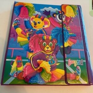 Vintage Lisa Frank Cheerleader Bears Trapper Keeper